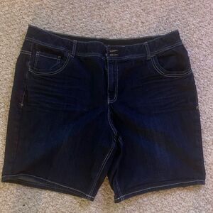 Lane Bryant Denim Bermuda Shorts Womens Size 26 Plus Size